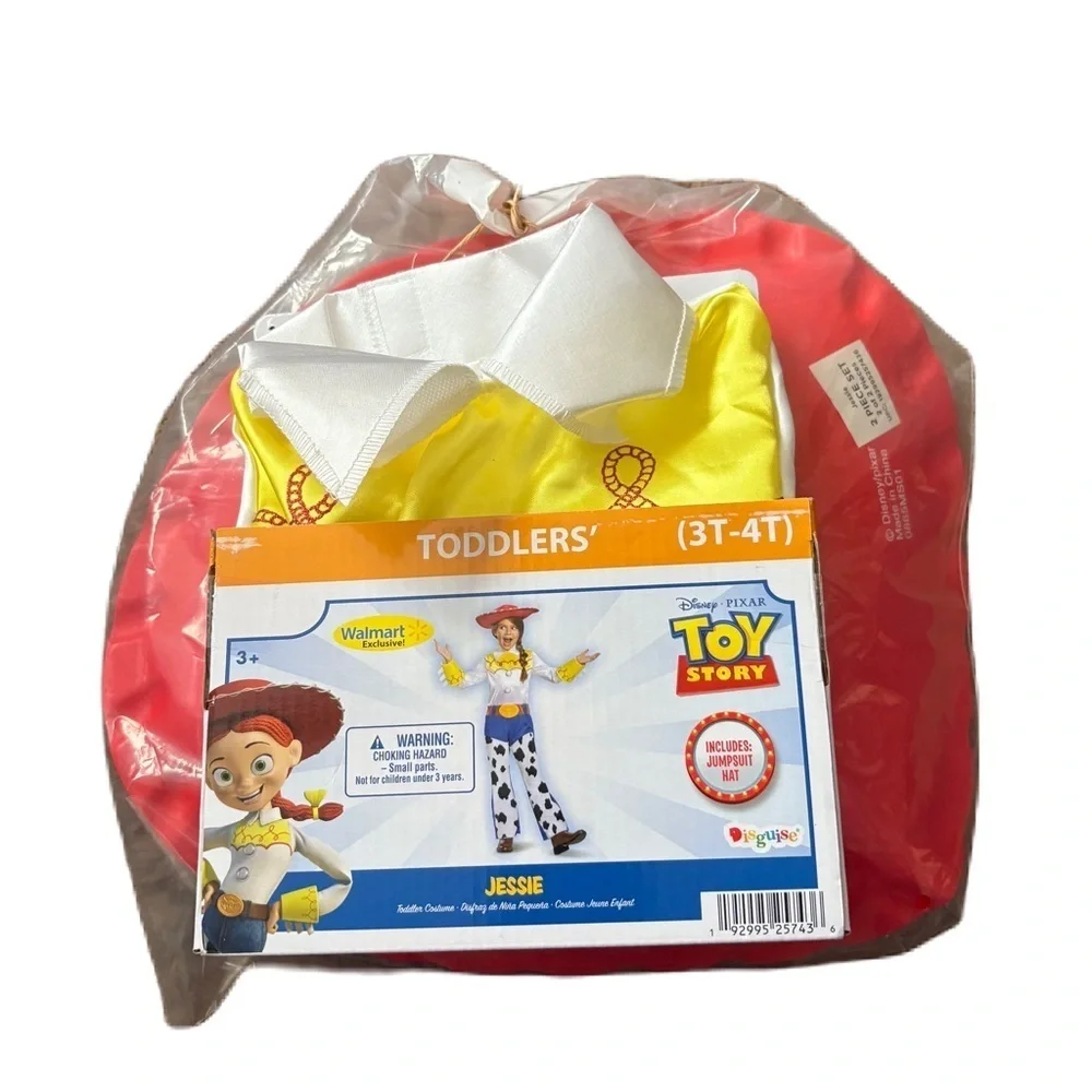 Disney Toy Story Jessie Costume with Red and Yellow Accents NEW Sz 3T-4T